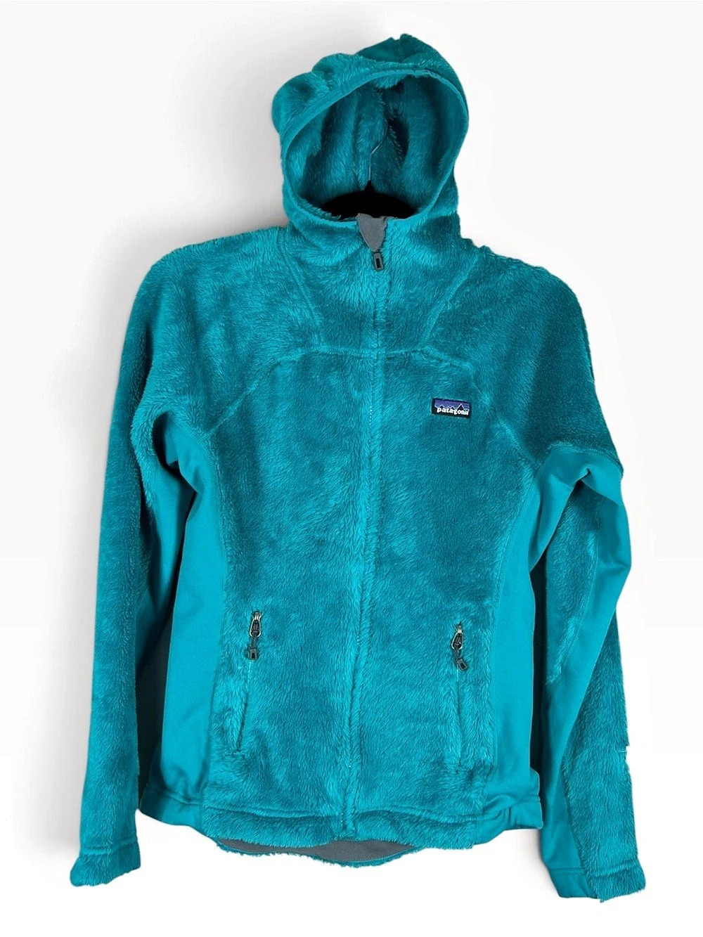 Patagonia Womens R2 Sherpa Fleece Regulator Jacket Teal Small Polartec Hiking